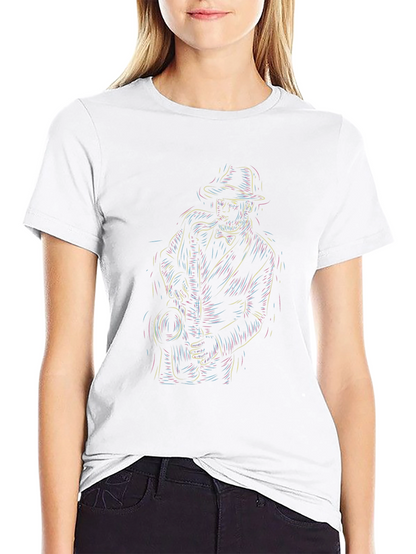 Cool Jazz Musician Graphic Tee - Black