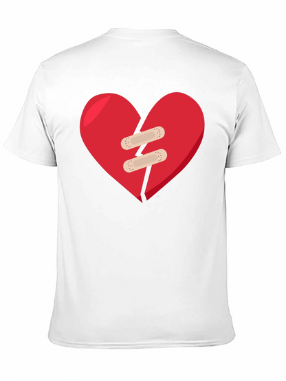 Mended Heart Graphic Black T-Shirt