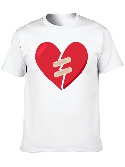 Mended Heart Graphic Black T-Shirt