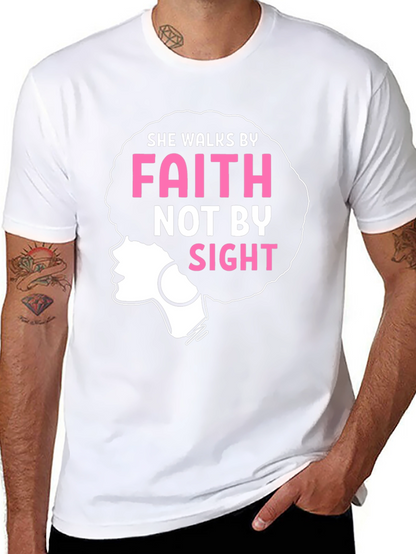 Faith Afro Graphic Tee - Walk by Faith Shirt