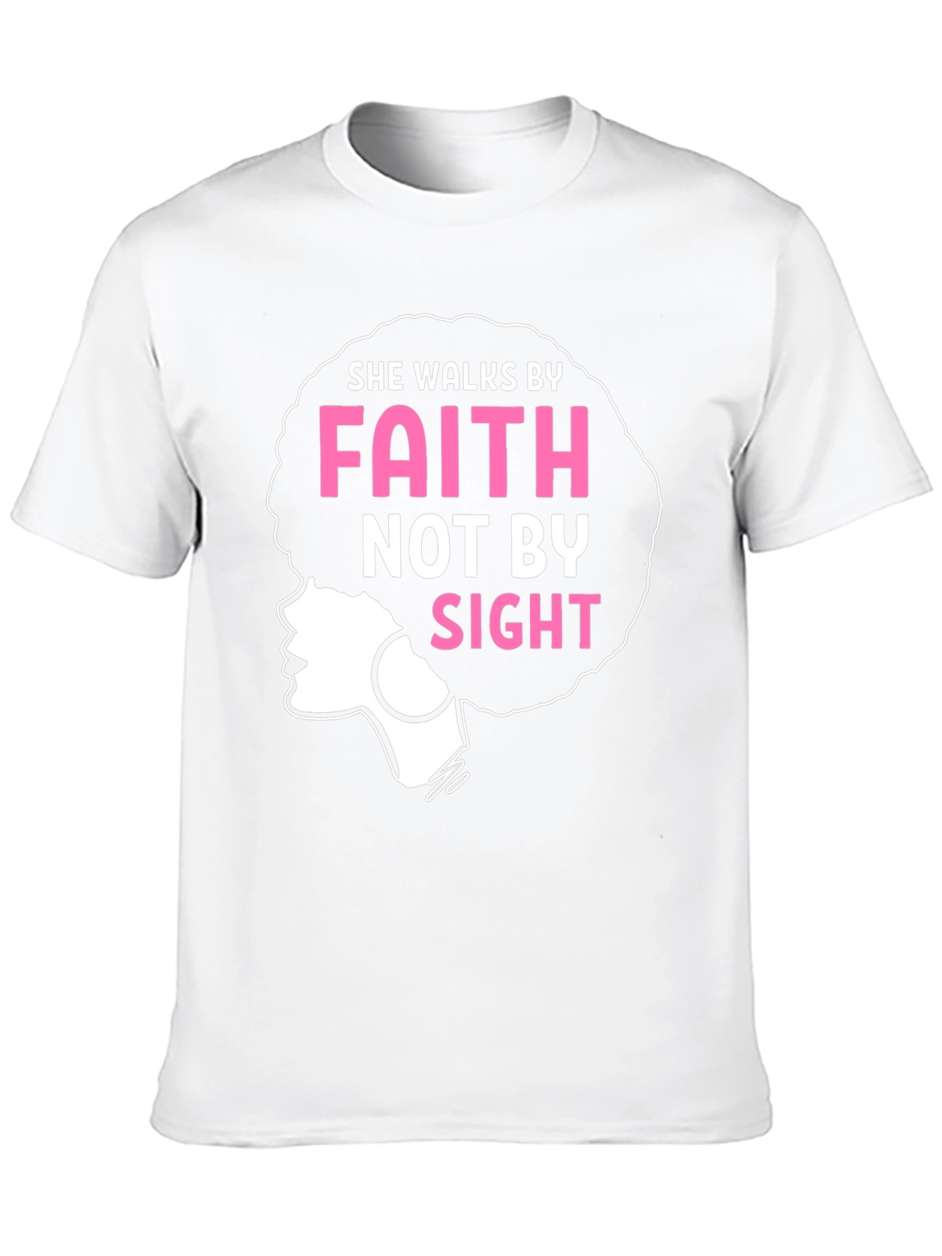 Faith Afro Graphic Tee - Walk by Faith Shirt