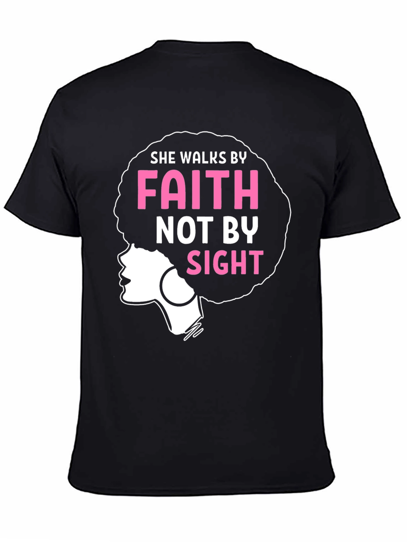 Faith Afro Graphic Tee - Walk by Faith Shirt