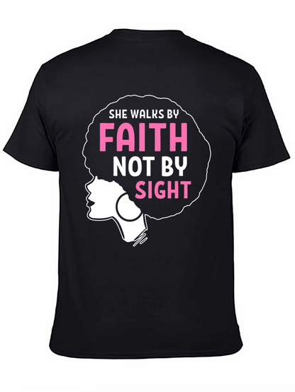 Faith Afro Graphic Tee - Walk by Faith Shirt