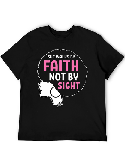 Faith Afro Graphic Tee - Walk by Faith Shirt