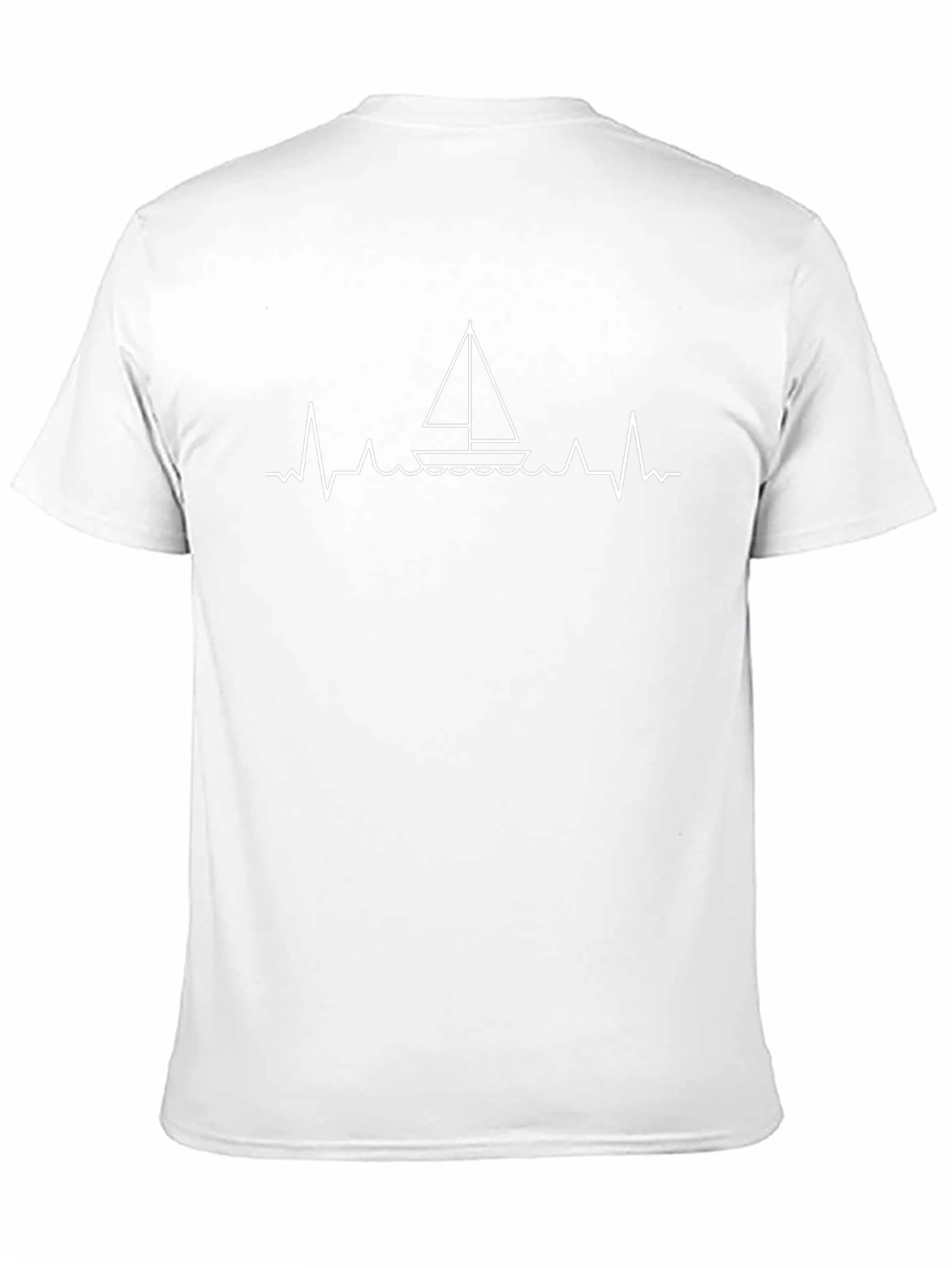 Sailboat Heartbeat T-Shirt - Boating Lover Gift