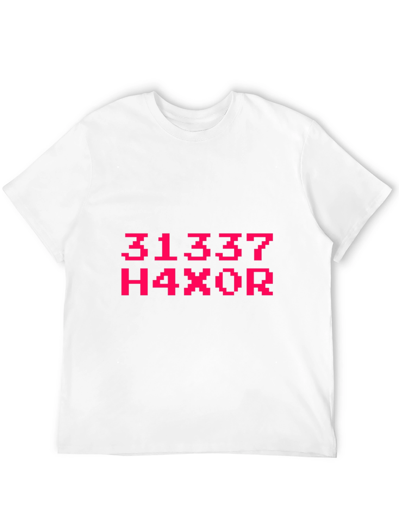 Leetspeak H4X0R Graphic Tee - Black