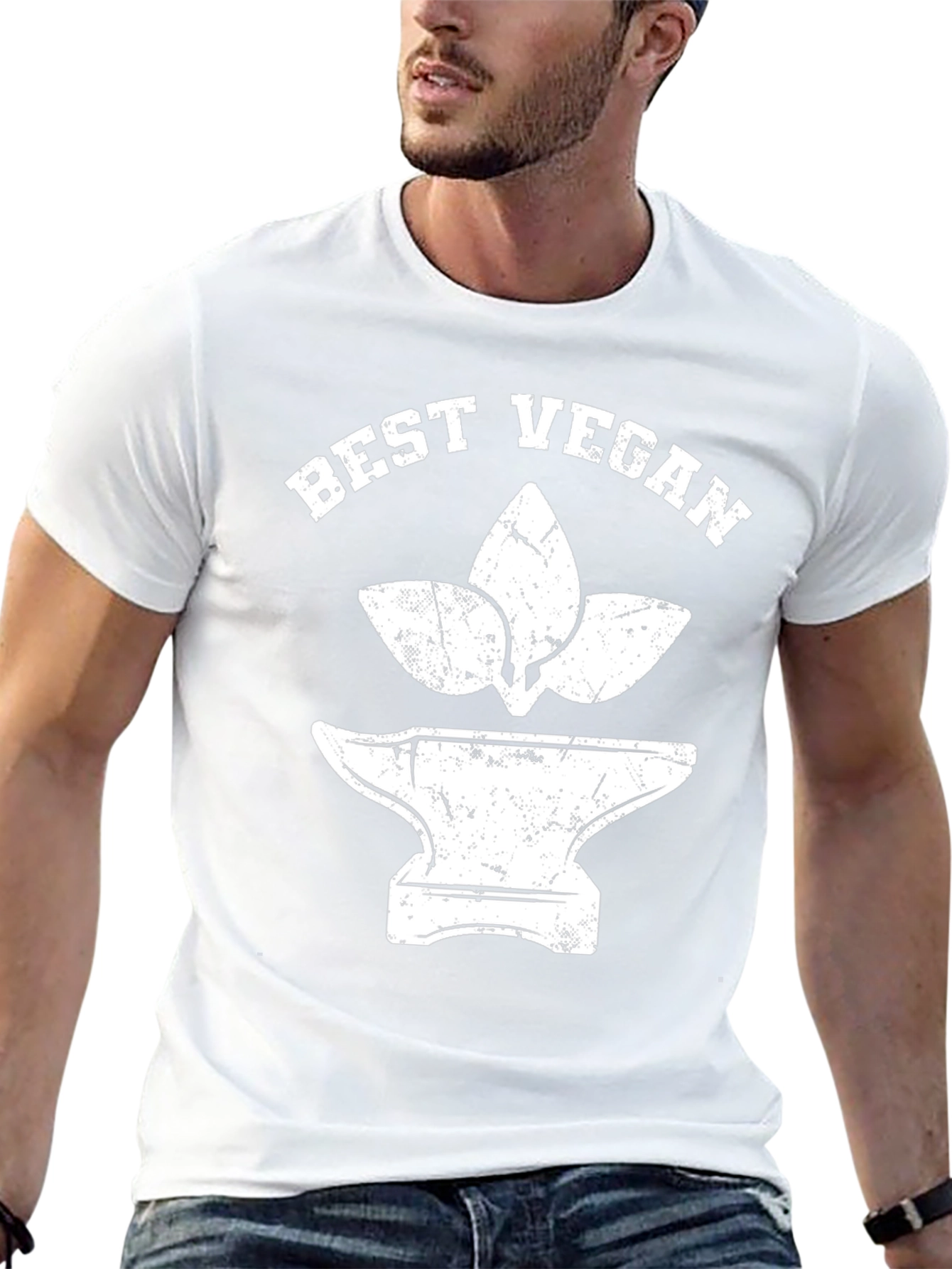Best Vegan Graphic Tee - Black Cotton T-Shirt