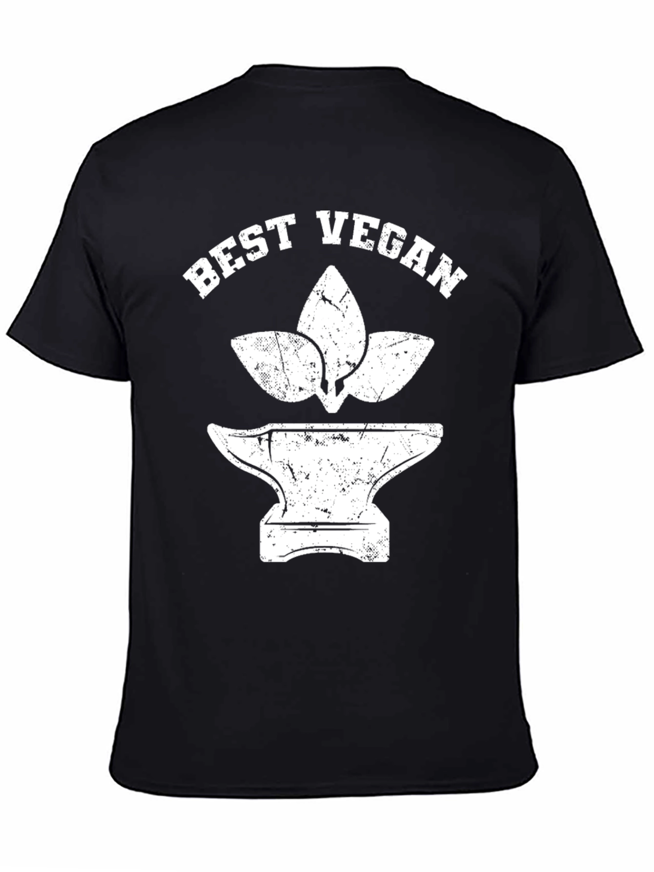 Best Vegan Graphic Tee - Black Cotton T-Shirt