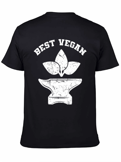 Best Vegan Graphic Tee - Black Cotton T-Shirt