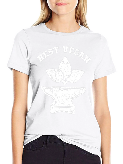 Best Vegan Graphic Tee - Black Cotton T-Shirt