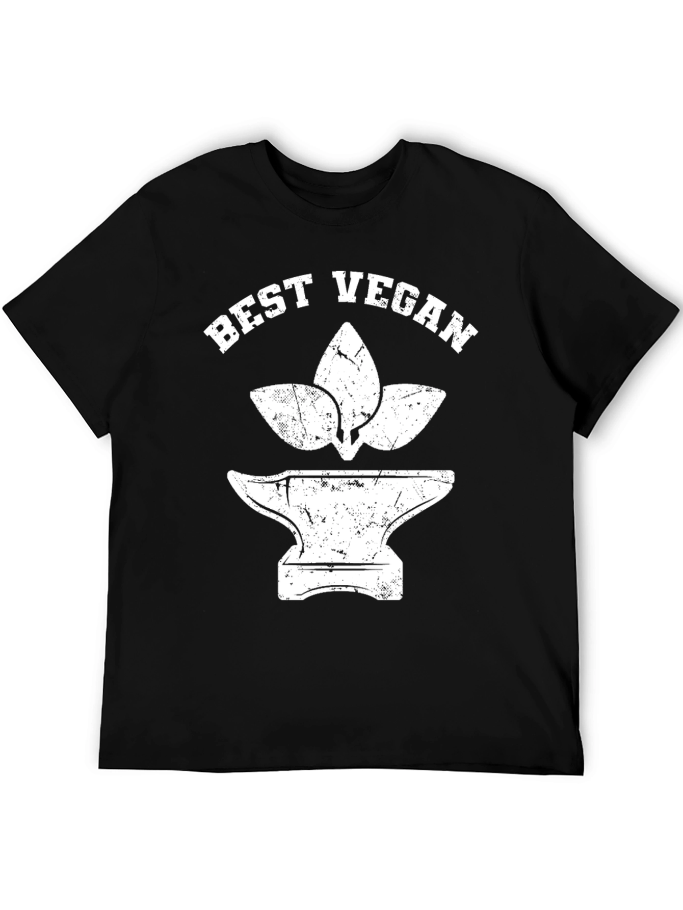 Best Vegan Graphic Tee - Black Cotton T-Shirt