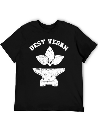 Best Vegan Graphic Tee - Black Cotton T-Shirt