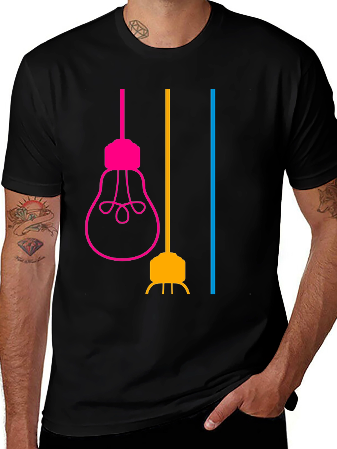 Modern Lightbulb Graphic T-Shirt - Stylish & Unique