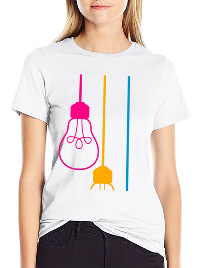 Modern Lightbulb Graphic T-Shirt - Stylish & Unique