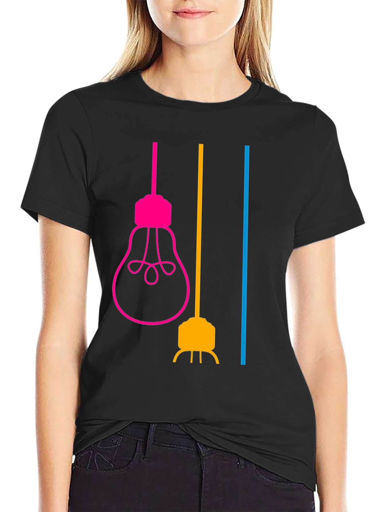 Modern Lightbulb Graphic T-Shirt - Stylish & Unique