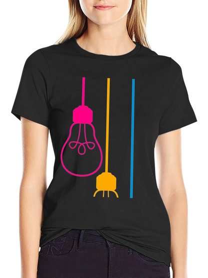 Modern Lightbulb Graphic T-Shirt - Stylish & Unique