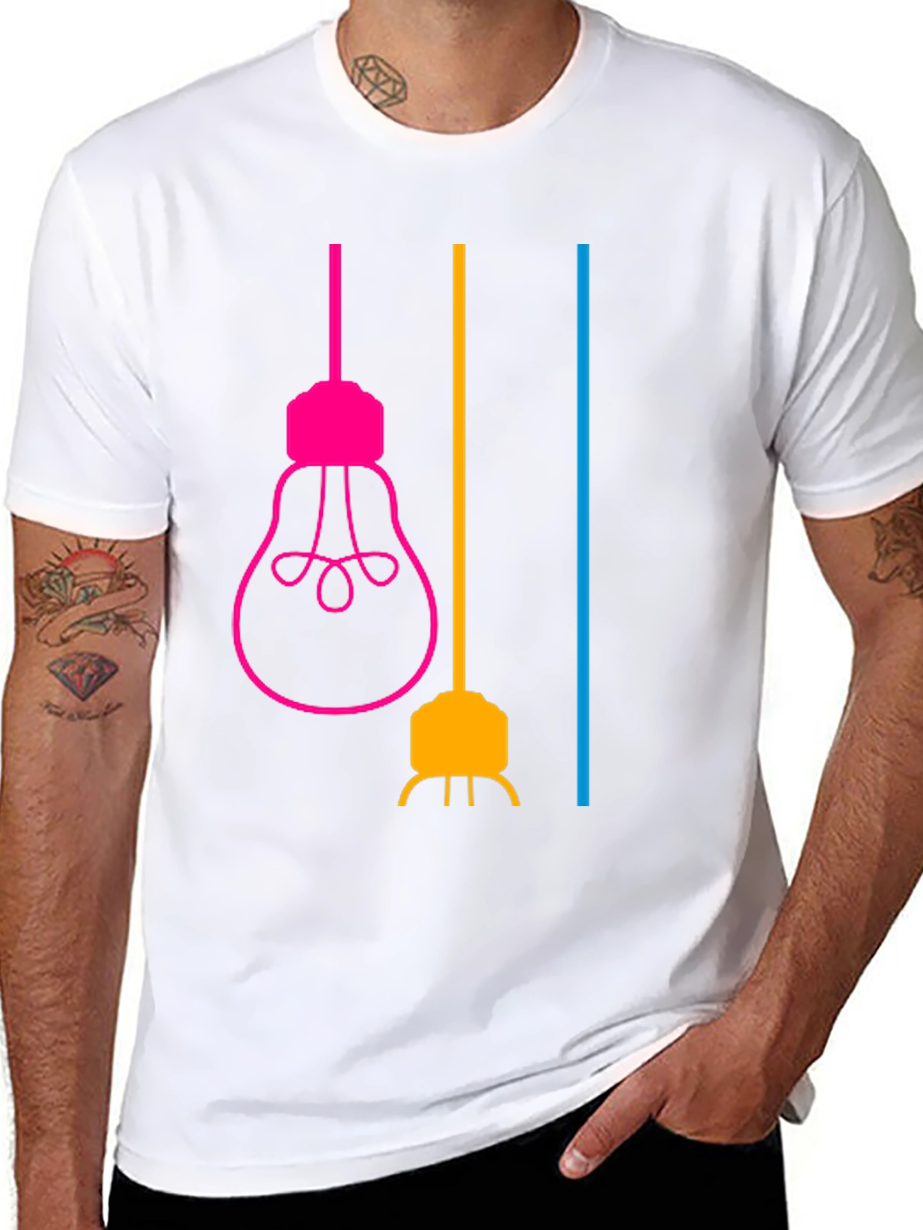 Modern Lightbulb Graphic T-Shirt - Stylish & Unique