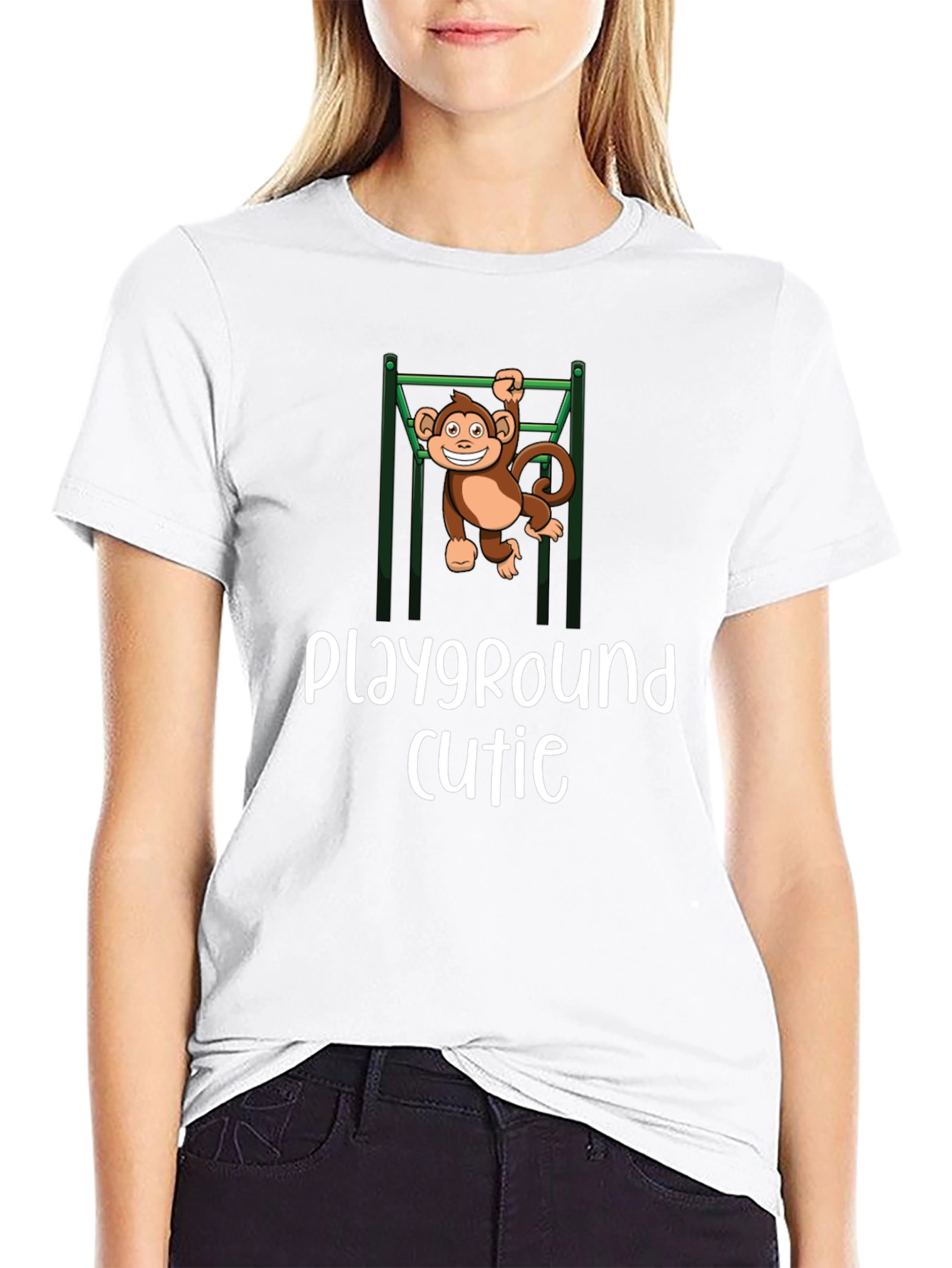 Playground Cutie Monkey Graphic T-Shirt