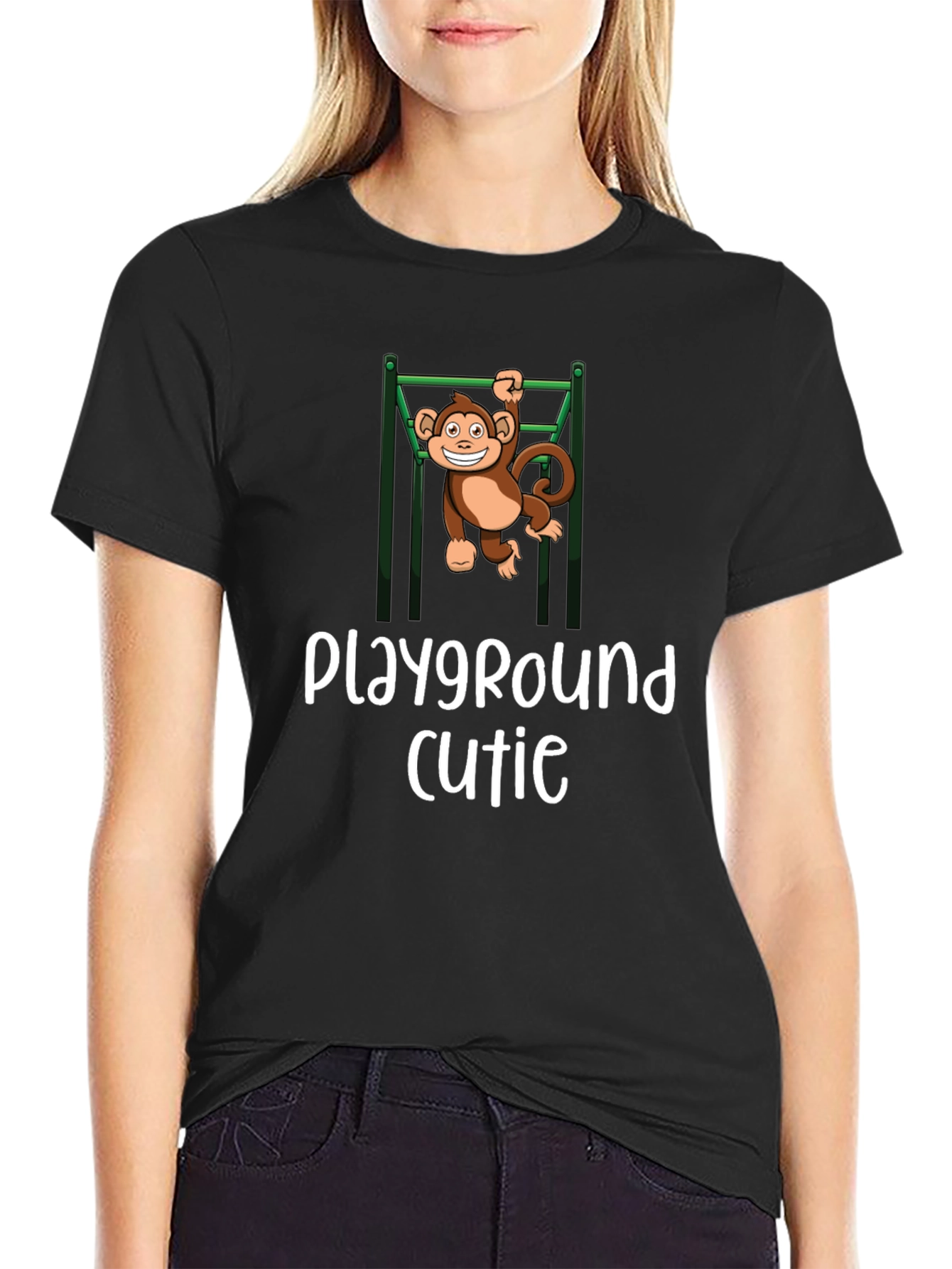 Playground Cutie Monkey Graphic T-Shirt