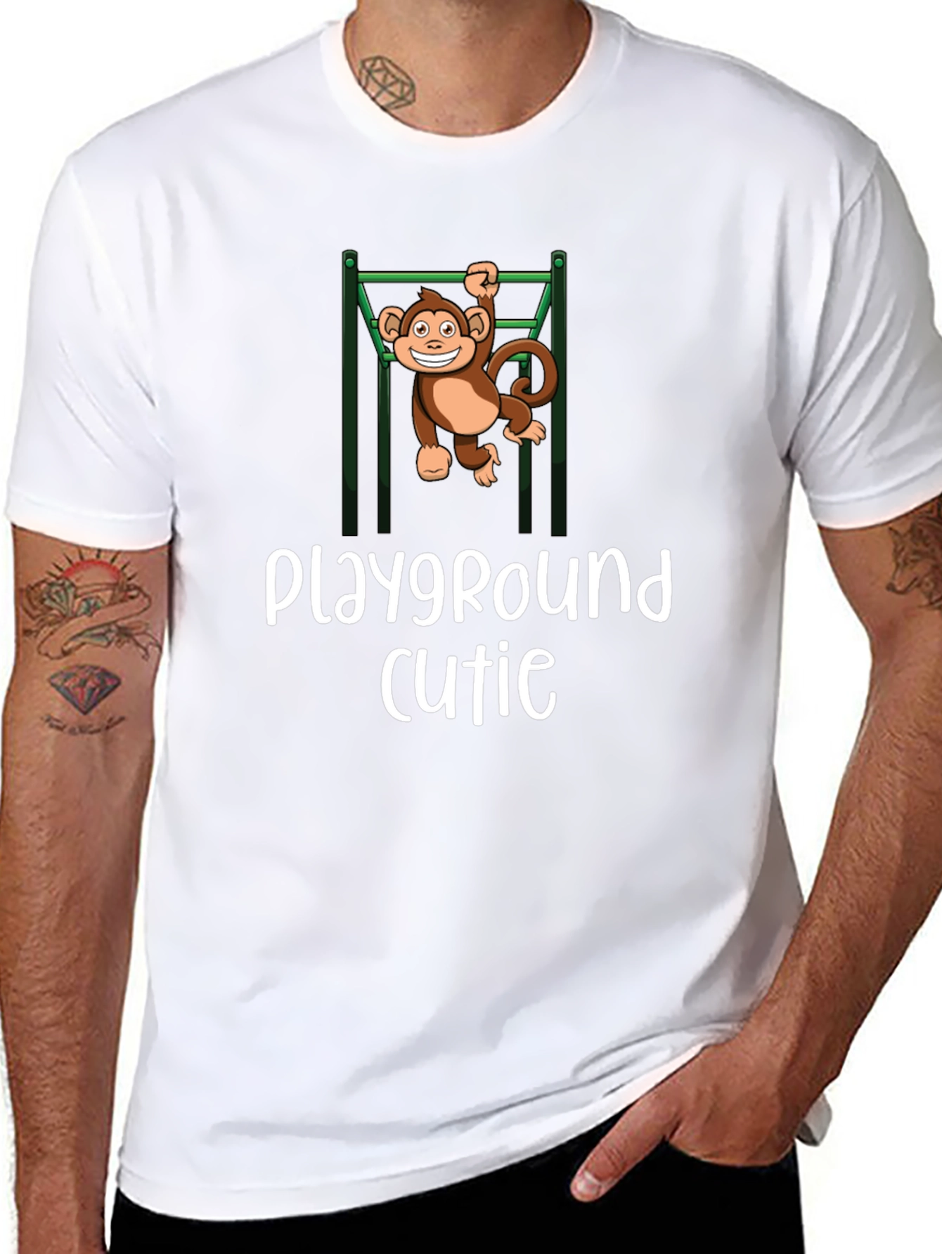 Playground Cutie Monkey Graphic T-Shirt