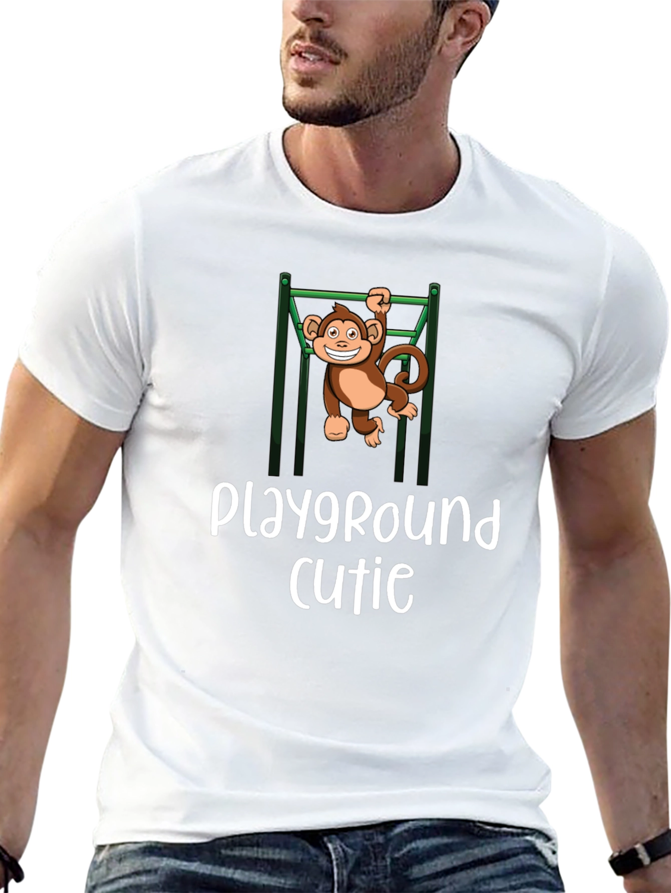 Playground Cutie Monkey Graphic T-Shirt