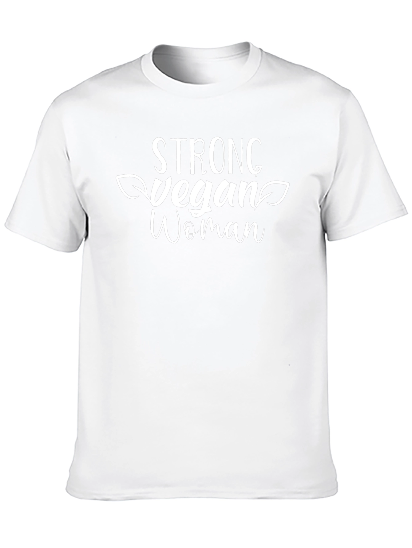 Strong Vegan Woman Black T-Shirt