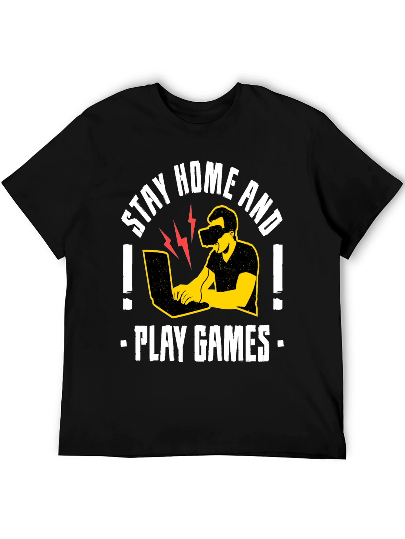 Stay Home and Play Games Graphic Tee