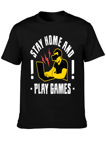 Stay Home and Play Games Graphic Tee