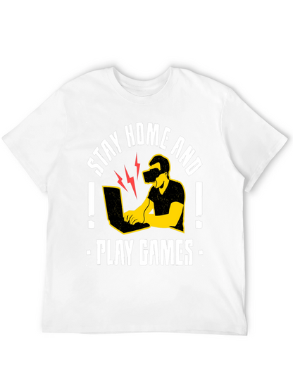 Stay Home and Play Games Graphic Tee