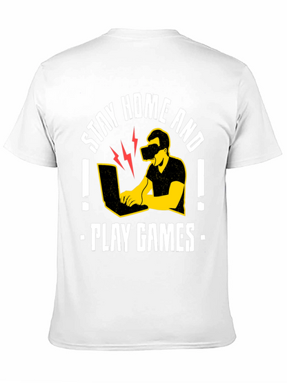 Stay Home and Play Games Graphic Tee