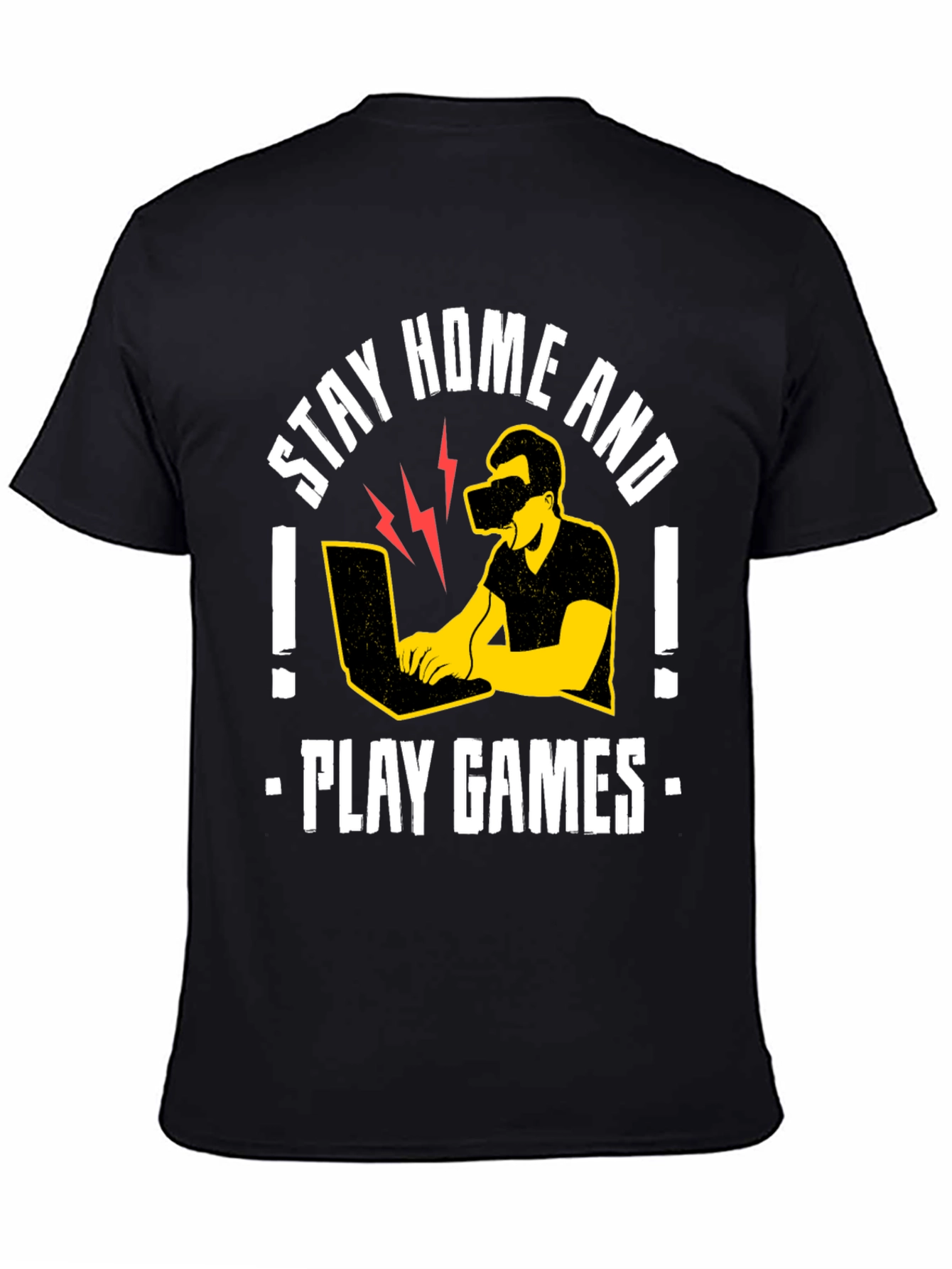 Stay Home and Play Games Graphic Tee