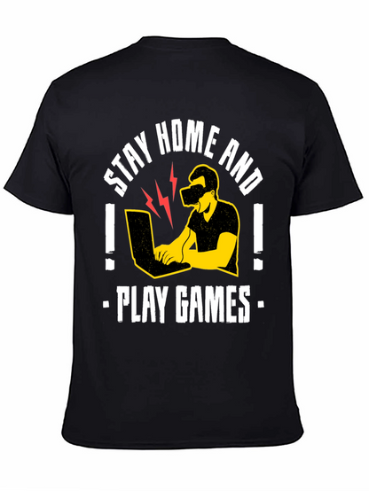 Stay Home and Play Games Graphic Tee