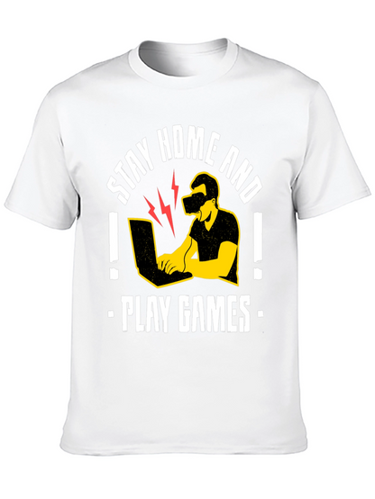 Stay Home and Play Games Graphic Tee