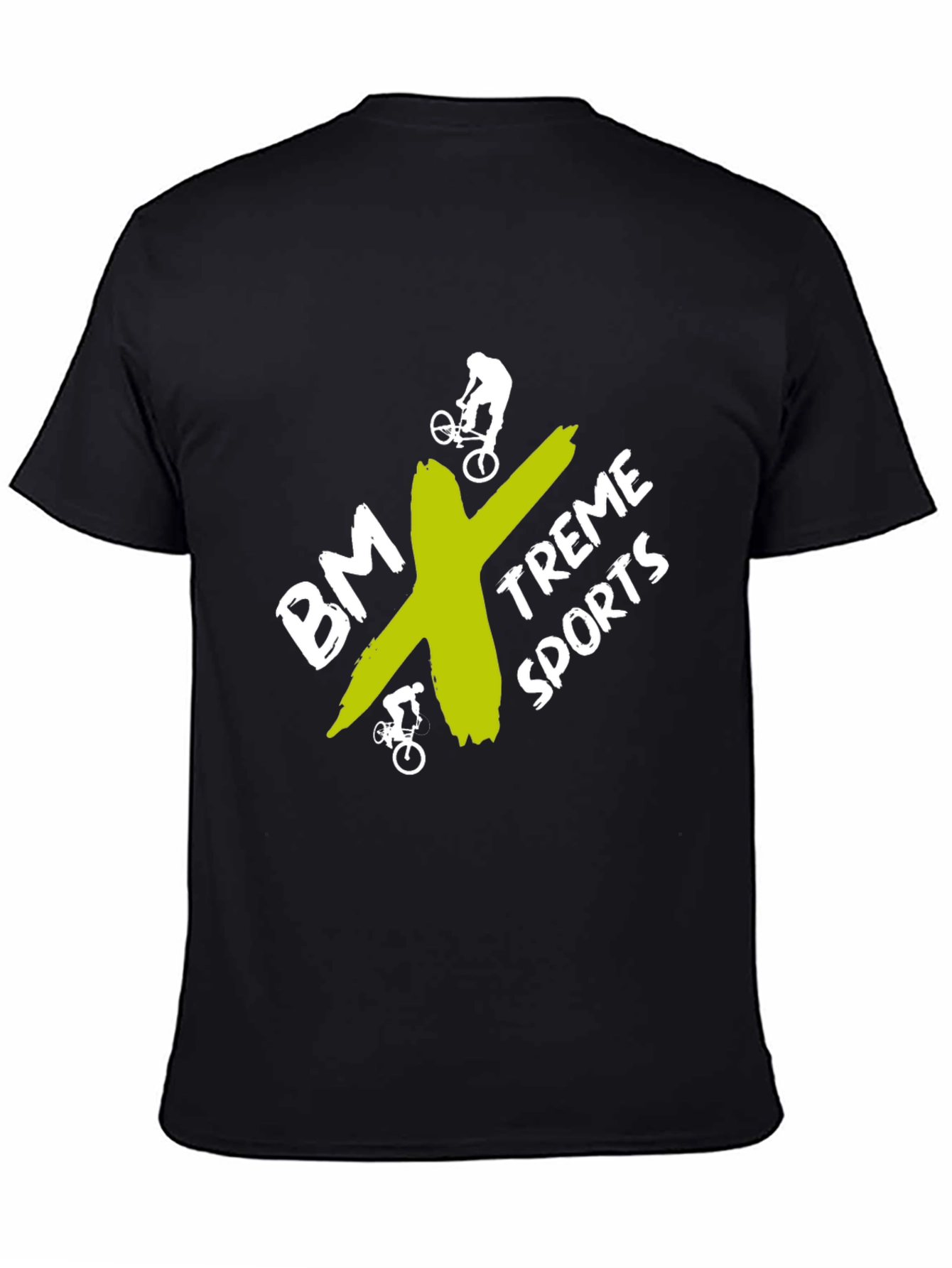 BMX-Treme Sports Graphic Tee - Black Cotton Blend
