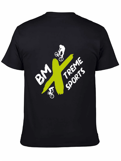 BMX-Treme Sports Graphic Tee - Black Cotton Blend