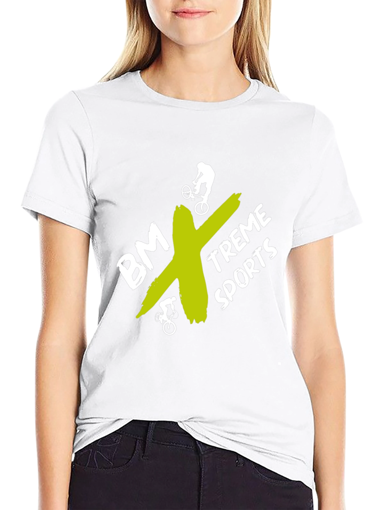BMX-Treme Sports Graphic Tee - Black Cotton Blend