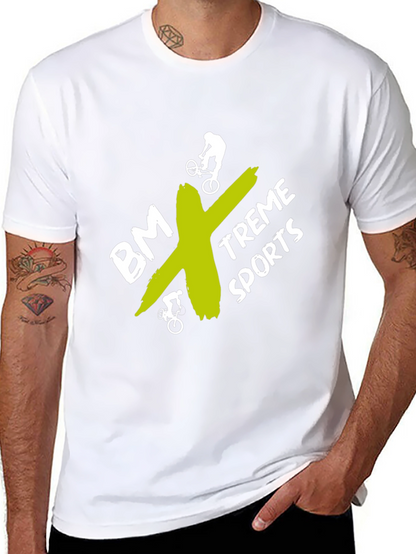 BMX-Treme Sports Graphic Tee - Black Cotton Blend