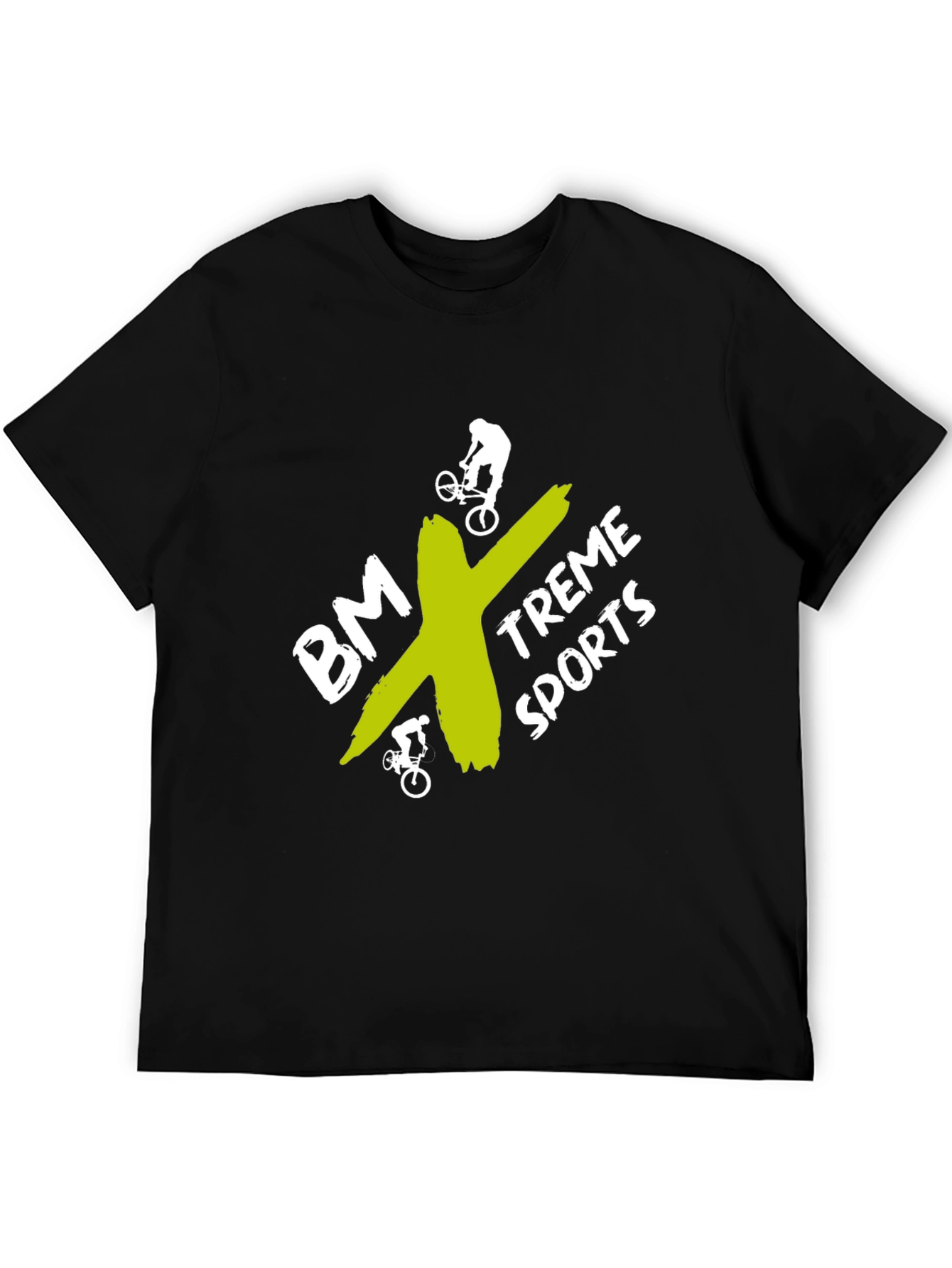 BMX-Treme Sports Graphic Tee - Black Cotton Blend