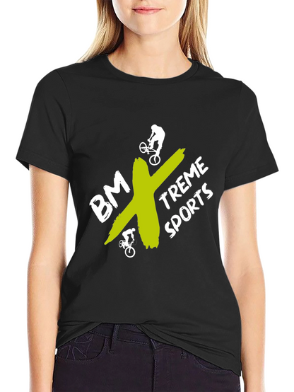 BMX-Treme Sports Graphic Tee - Black Cotton Blend