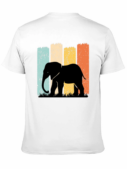 Retro Elephant Graphic T-Shirt - Classic Style