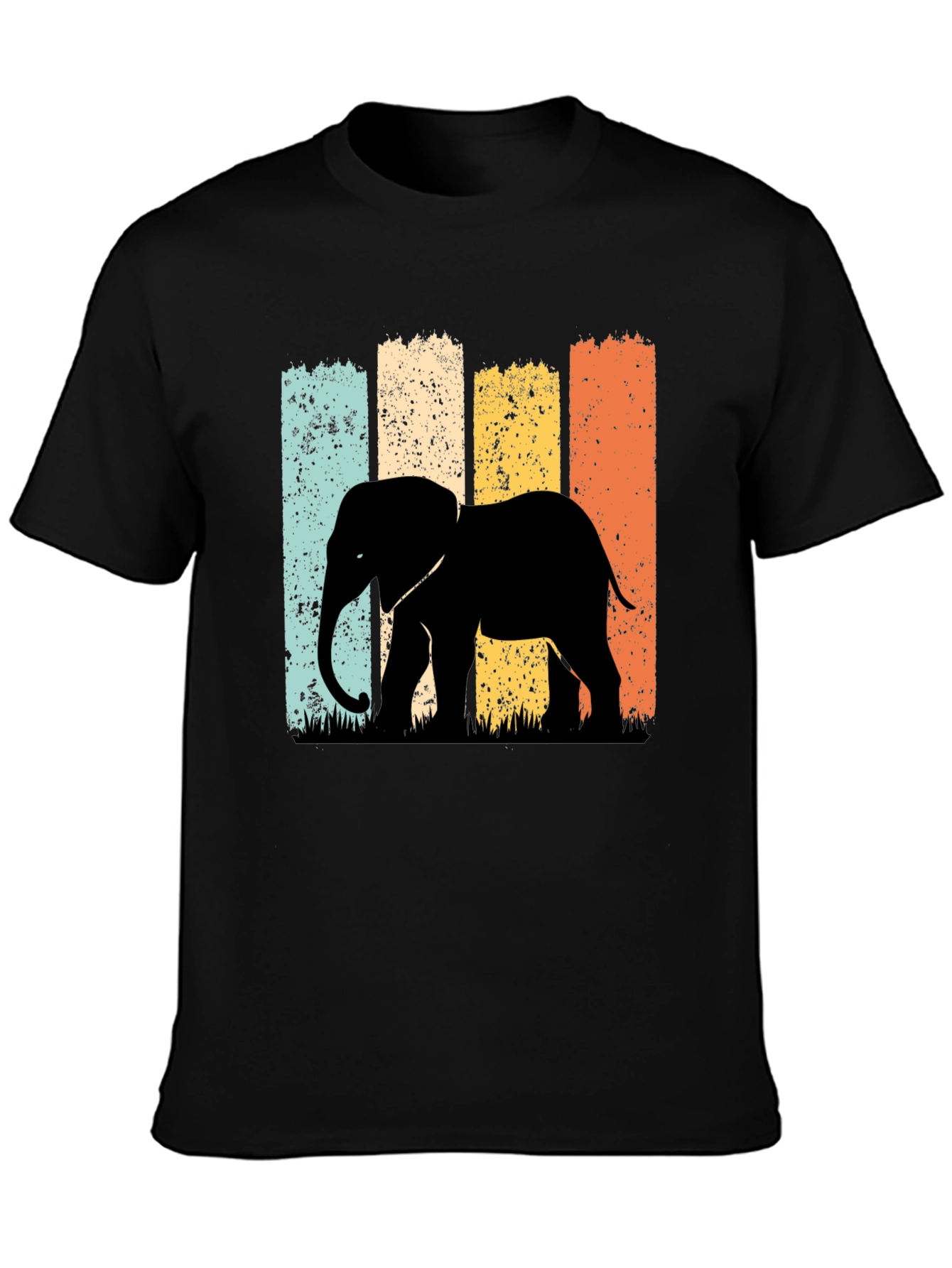Retro Elephant Graphic T-Shirt - Classic Style