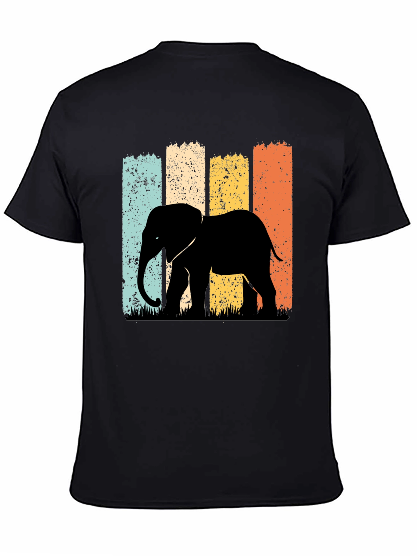 Retro Elephant Graphic T-Shirt - Classic Style