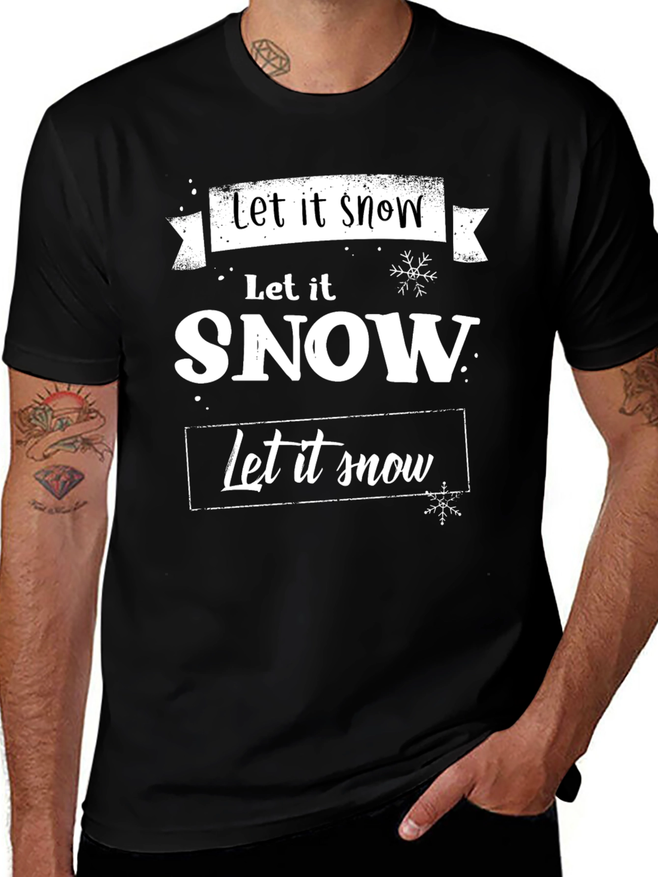 Let it Snow Graphic Tee - Holiday Season Shirt