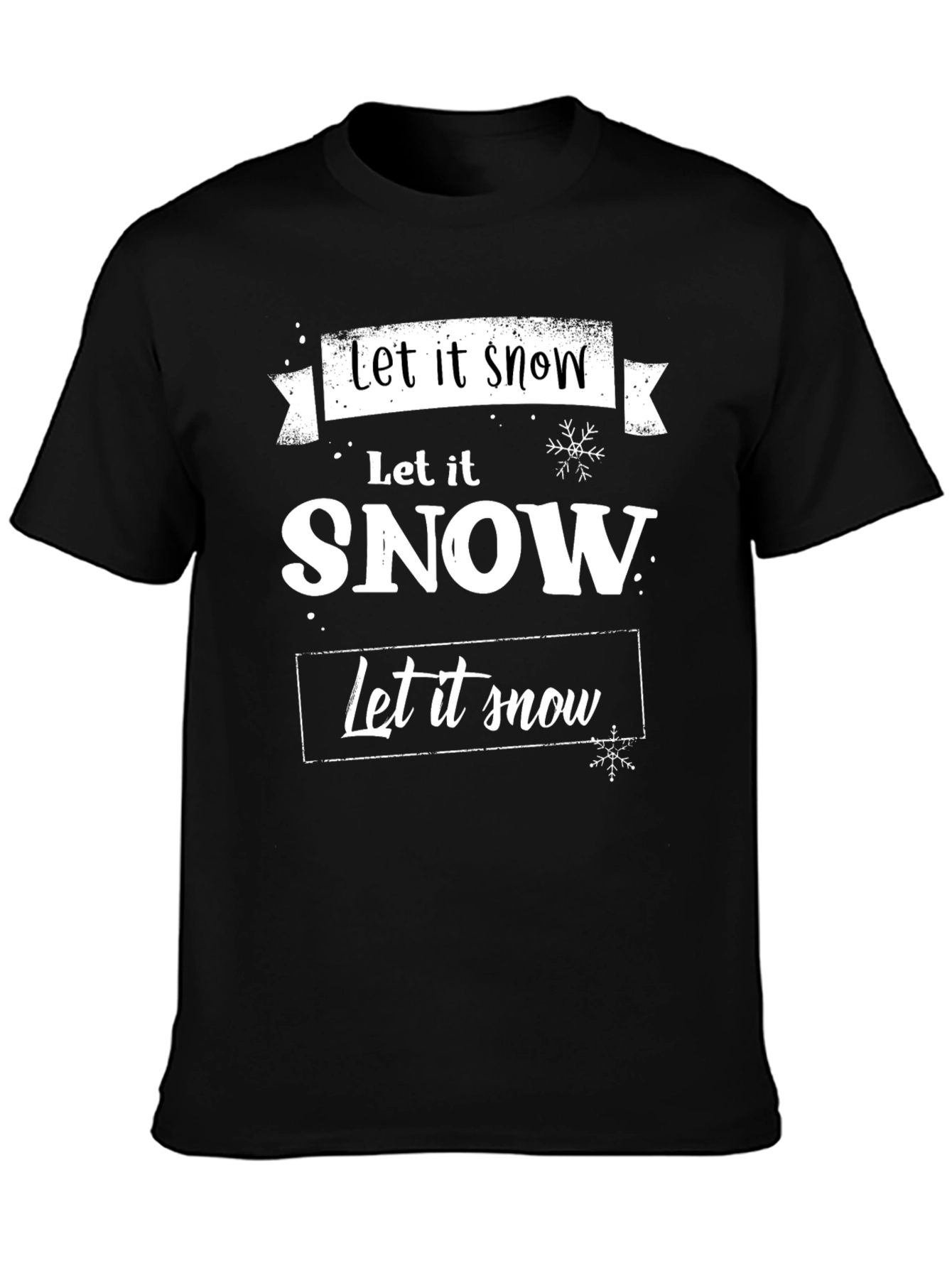 Let it Snow Graphic Tee - Holiday Season Shirt