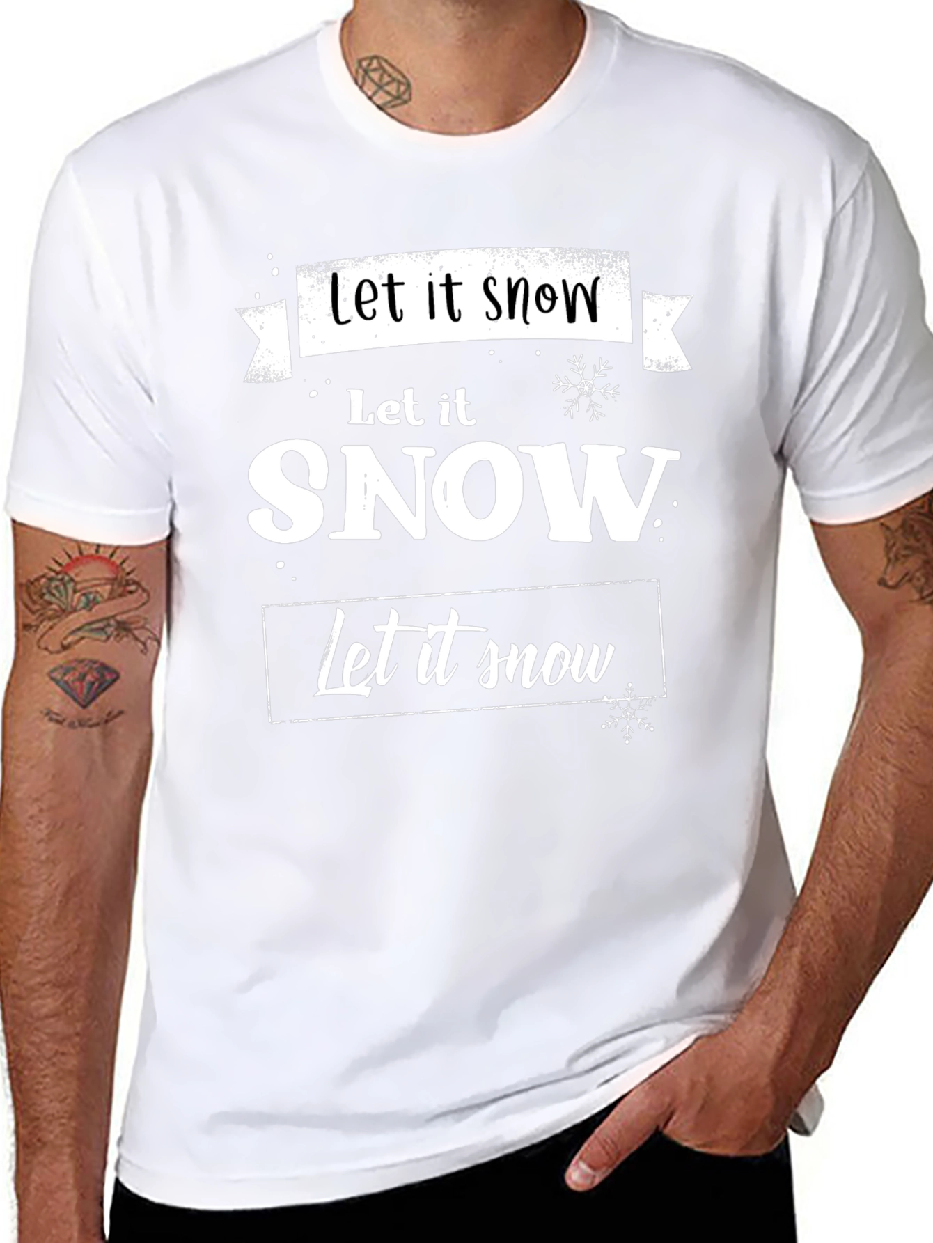 Let it Snow Graphic Tee - Holiday Season Shirt