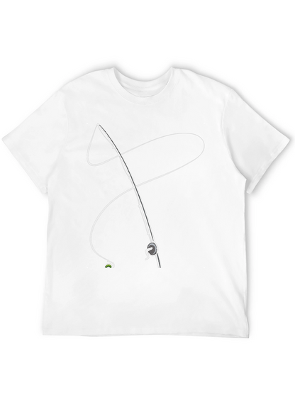 Fishing Rod Graphic Tee - Stylish Angler Apparel