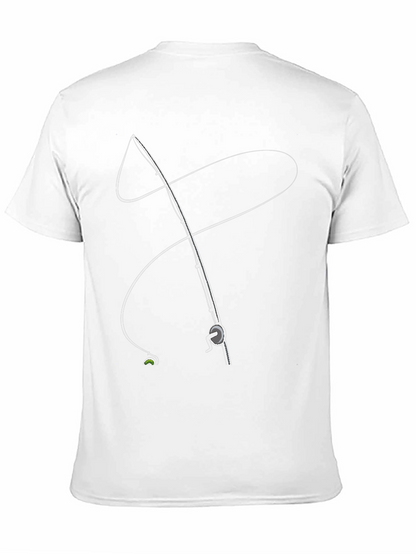 Fishing Rod Graphic Tee - Stylish Angler Apparel