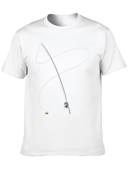 Fishing Rod Graphic Tee - Stylish Angler Apparel