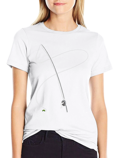 Fishing Rod Graphic Tee - Stylish Angler Apparel