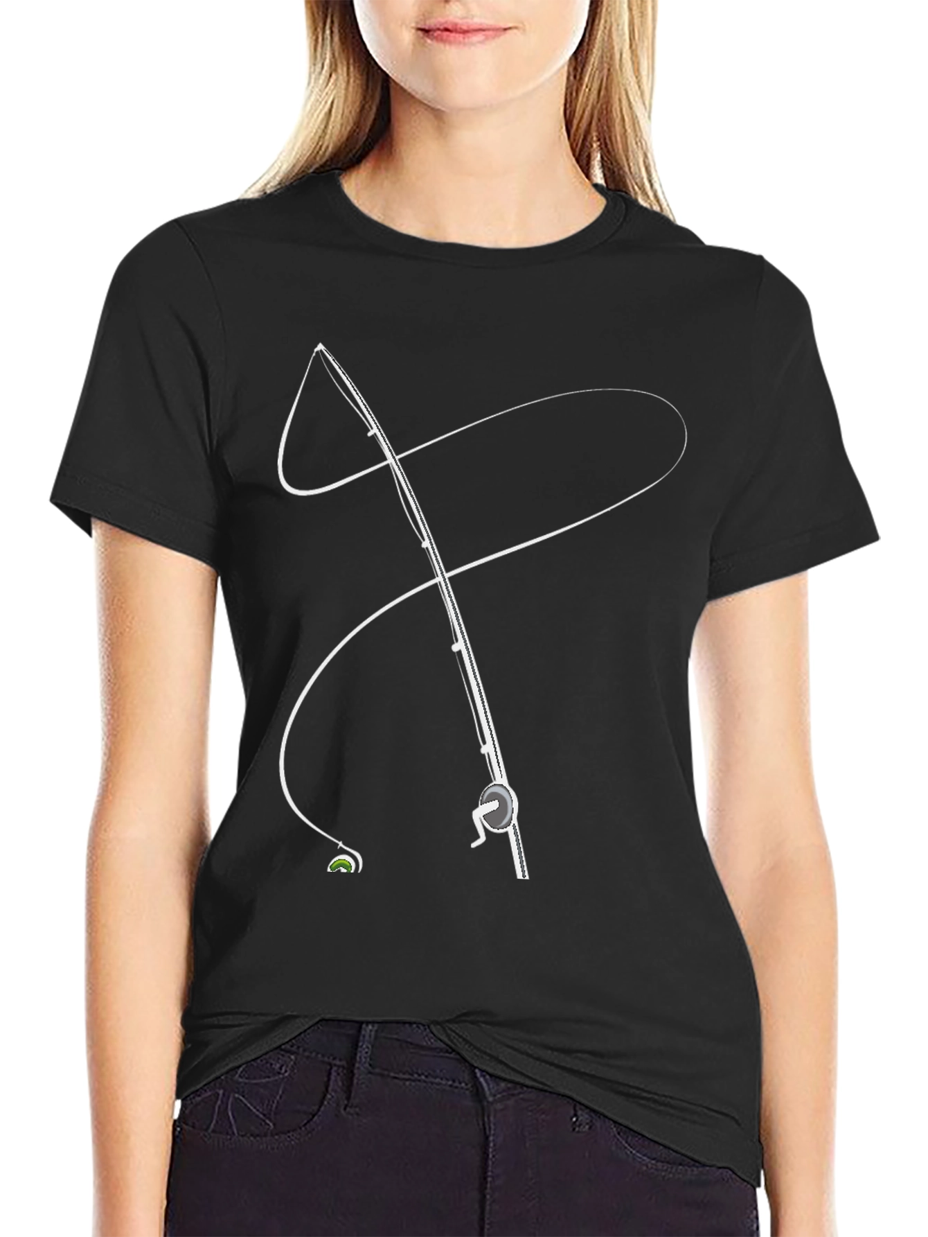 Fishing Rod Graphic Tee - Stylish Angler Apparel